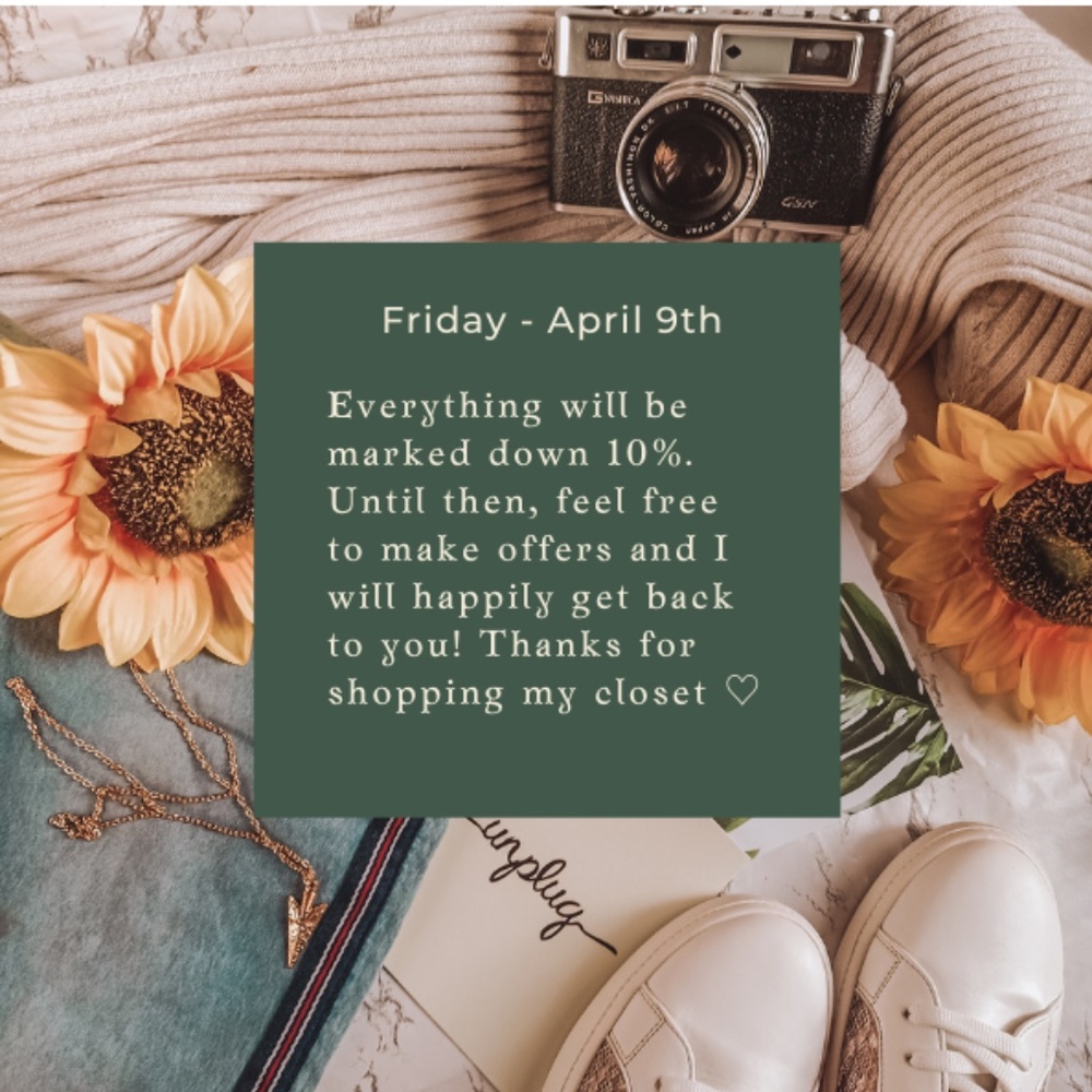 10% discount on everything this Friday